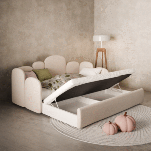 Łóżeczko dziecięce Milo w wersji z szuflada oraz dodatkowym spaniem